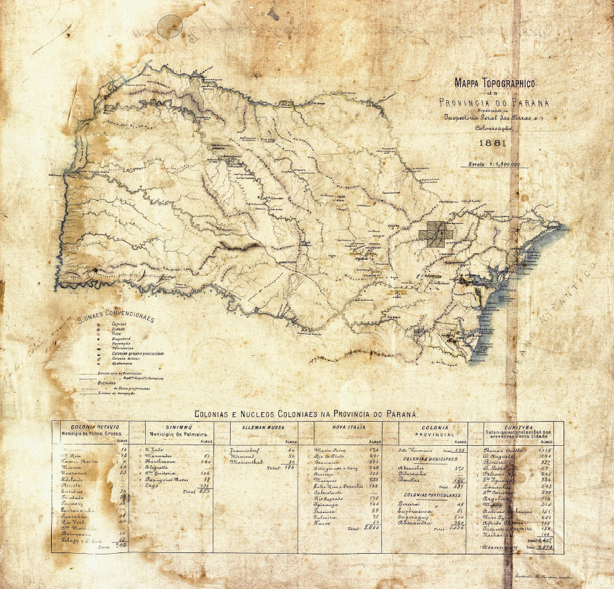 Mapas históricos do Paraná