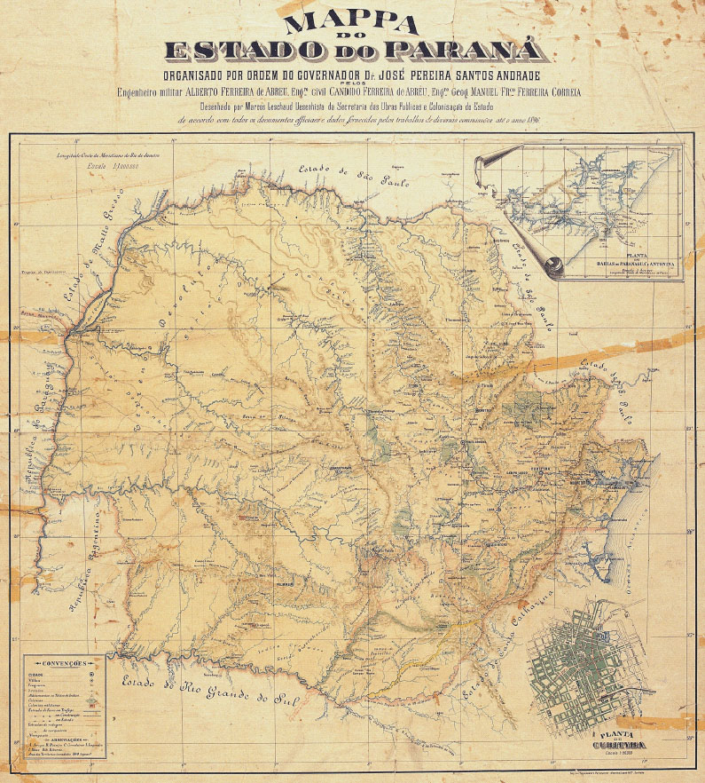 Mapas históricos do Paraná