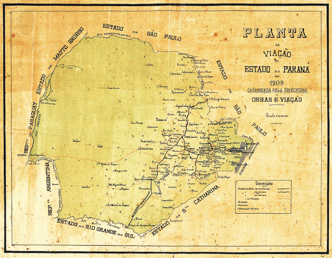 Mapas históricos do Paraná