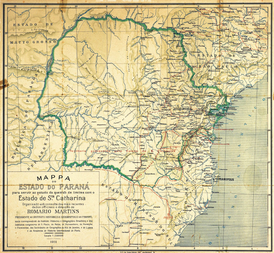 Mapas históricos do Paraná