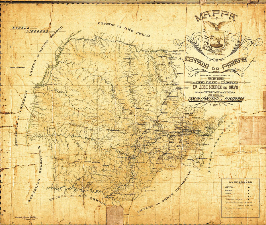 Mapas históricos do Paraná