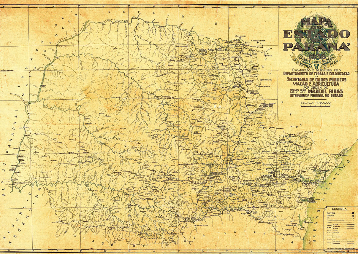 Mapas históricos do Paraná