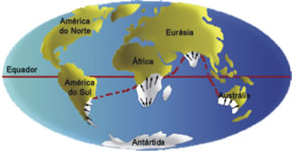 Mapa do mundo atual