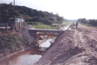 Foto do pontilhão construído em Pontal do Paraná