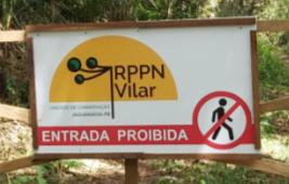 Foto da entrada de uma RPPN particular