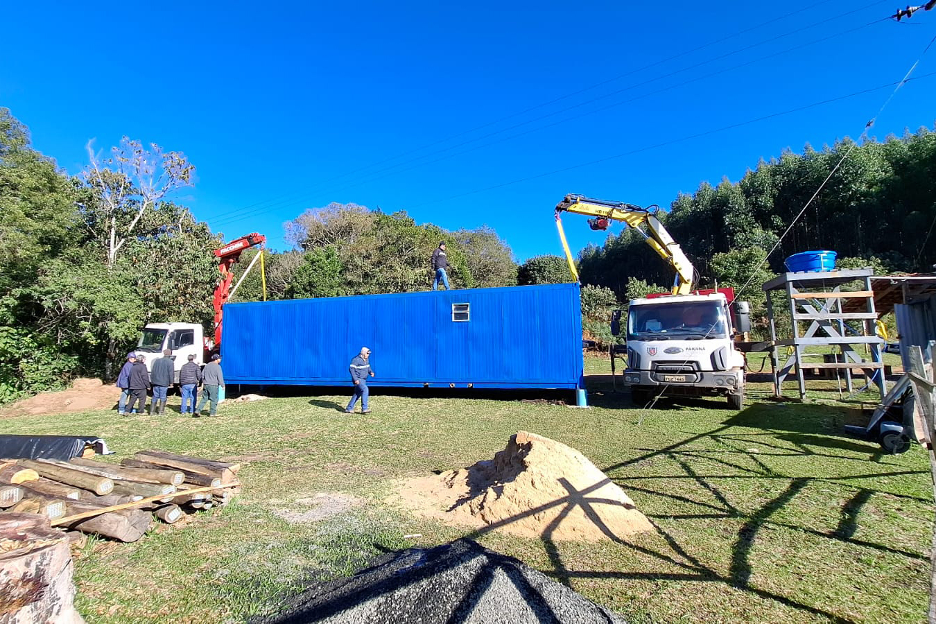 Foto de obra de reforma do parque do codó