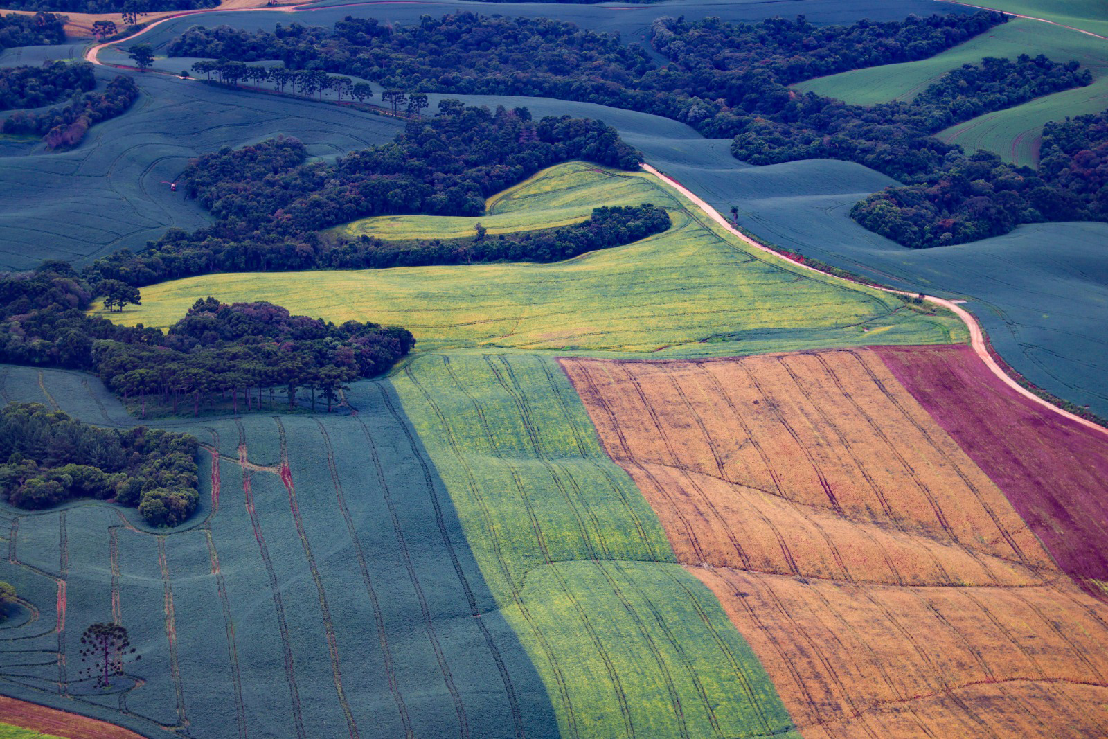 Foto de paisagem colorida