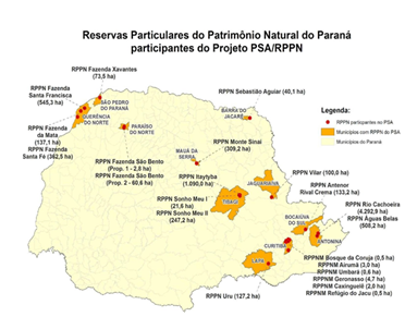RPPNs do projeto piloto PSA
