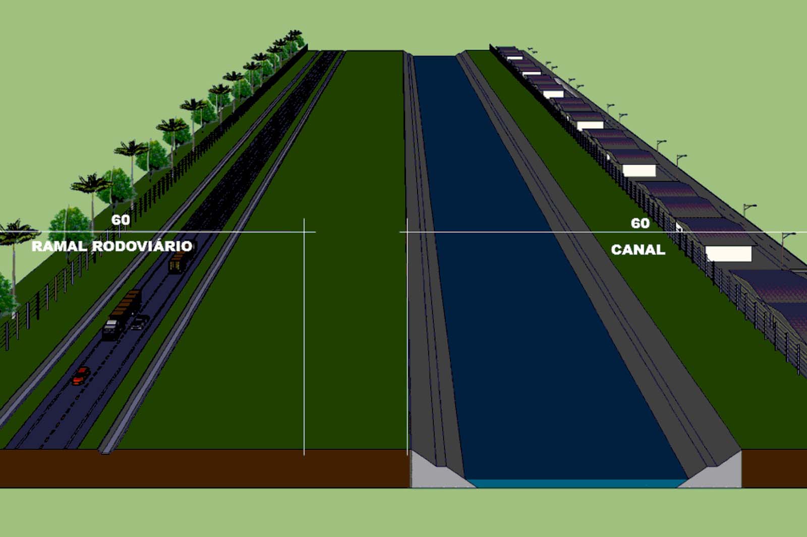 Foto de projeto da faixa de infraestrutura