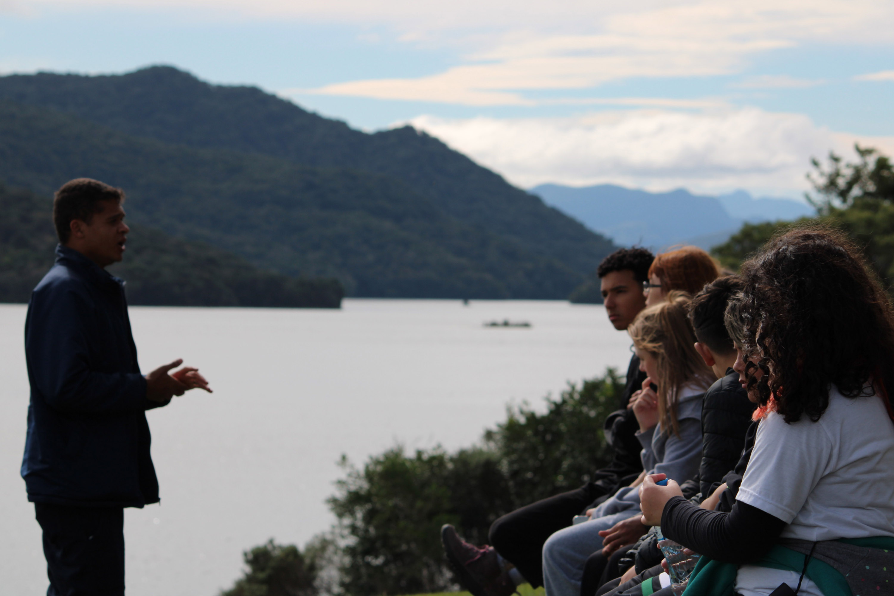 Foto de ação educativa sobre a água