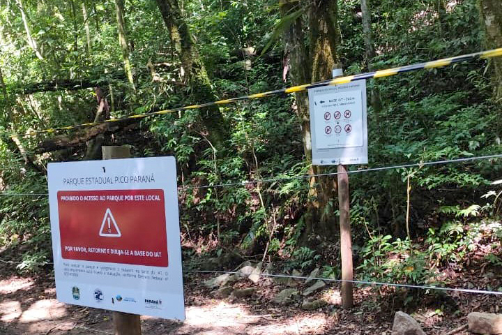 Foto de operação no Parque Pico Paraná