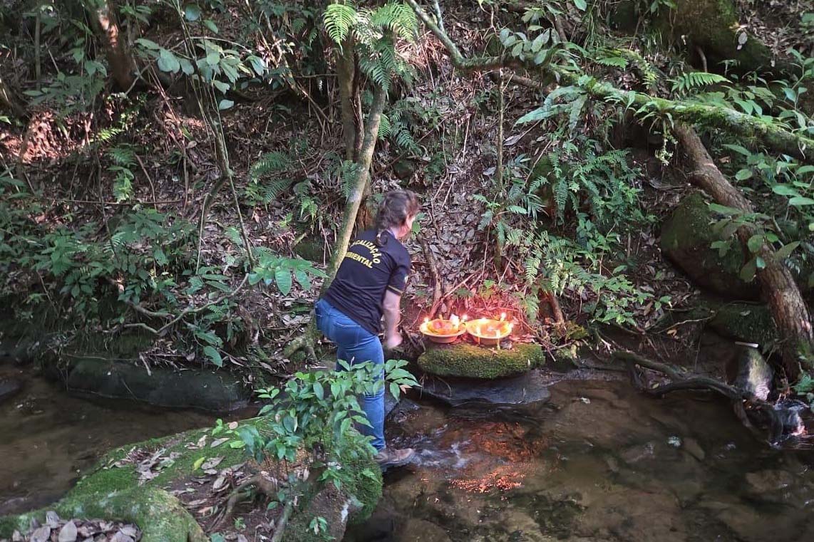 Foto de operação de fiscalização do IAT
