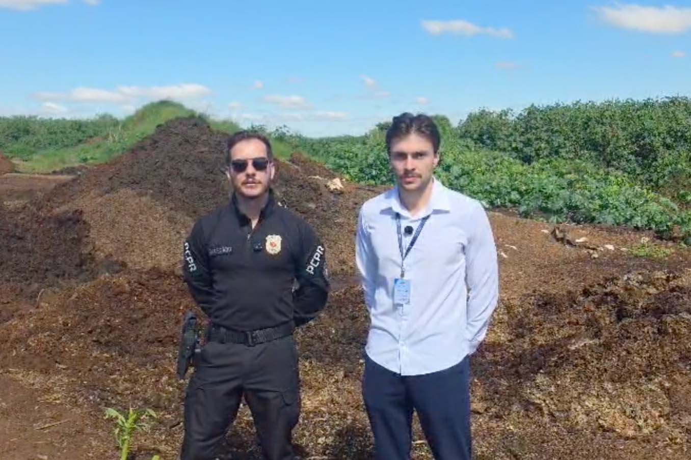 Foto de operação de fiscalização