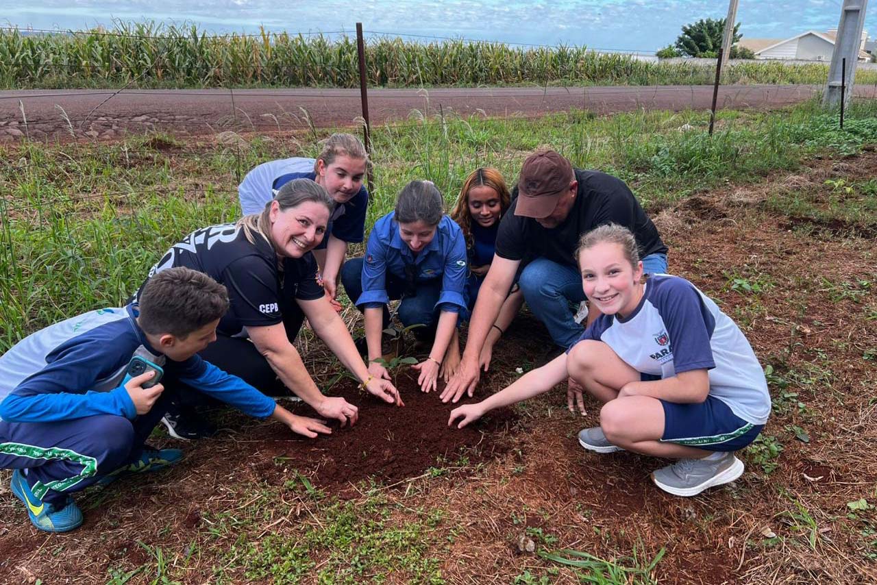 Foto de ação educativa da semana do meio ambiente