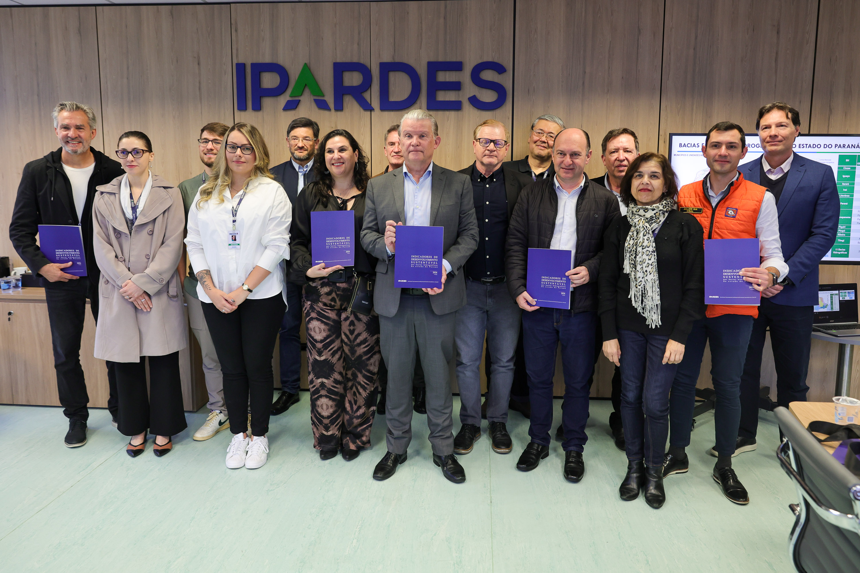 Foto de solenidade para lançamento de novos índices