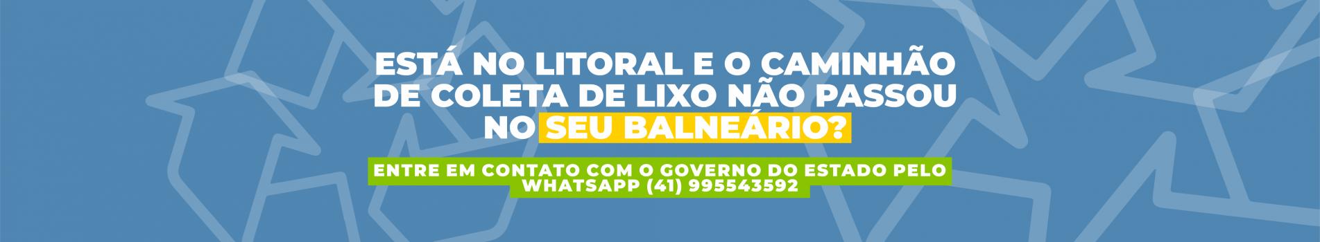 Coleta de lixo no litoral
