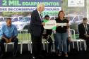 O governador em exercício Darci Piana entregou nesta quarta-feira (8) novos veículos e equipamentos às Unidades de Conservação do Paraná e anunciou a implantação de outras quatro.