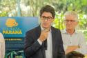 O governador do Paraná, Carlos Massa Ratinho Junior, inaugura o jardim de colmeias de abelhas nativas e a horta orgânica no Palácio Iguaçu.