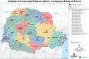 Reprodução do mapa do IAT com as 29 Unidades de Conservação abertas à visitação