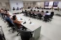 Técnicos do Instituto Água e Terra e do Banco Mundial se reuniram nesta quarta-feira (10) no Palácio das Araucárias para avançar no programa i9 Ambiental.