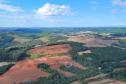 Foto aérea de área desmatada