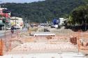 Obras de micro e macrodrenagem no municipio de Matinhos, que vão acabar com as enchentes e alagamentos nas ruas.. secretário do IAT Everton Luiz da Costa Souza deu coletiva para a imprensa no local das obras na praia de Caioba.