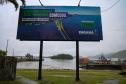 Placa de Inicio de obras em Matinhos
