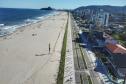 Vista aérea das obras na orla de Matinhos