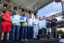 Governador Carlos Massa Ratinho Junior acompanhando o evento 