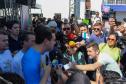 Governador Carlos Massa Ratinho Junior em pronunciamento no evento 