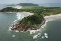 Foto aérea da ilha do mel