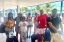 Foto de turistas na Ilha do Mel