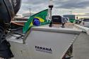 BARCO DO PARANÁ COM BANDEIRA DO BRASIL