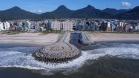 vista aérea obras em matinhos 