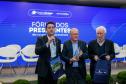 Foto do Governador Ratinho Júnior e demais autoridades em evento da Ocepar