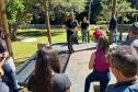 Foto de curso de manejo serpentes no Parque Lago Azul