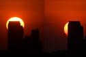 CIDADE NO POR DO SOL