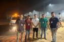 Foto de equipe do IAT que combateu incêndio