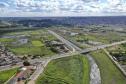 Foto aérea de bacia hidrográfica