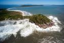 Foto aérea da Ilha do Mel