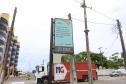 Foto de painel digital da Simepar no litoral
