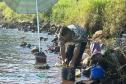 Foto de operação de fiscalização da Piracema