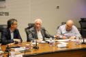 Foto de autoridades durante reunião