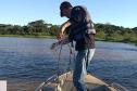 Foto de operação de fiscalização de pesca predatória
