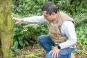 Foto de técnicos em floresta