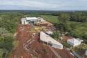 Fotos da visita do secretário ao aquário em construção