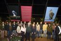 Foto do Secretário Rafael Greca durante exposição