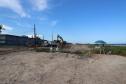 Foto de obras da orla de Pontal do Paraná