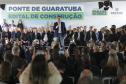 Foto de obras da Ponte de Guaratuba