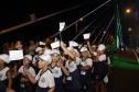 Foto de cerimônia da inauguração da Ponte de Guaratuba